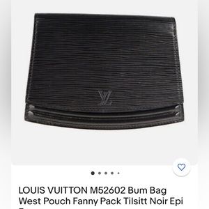 Louis Vuitton epi tilsitt bum bag black Authentic